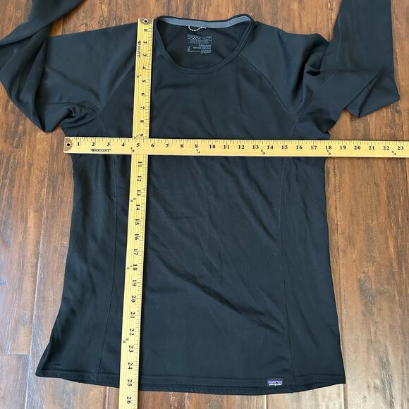 PATAGONIA Capilene Baselayer Top Black Midweight Polartec Performance - Picture 10 of 10